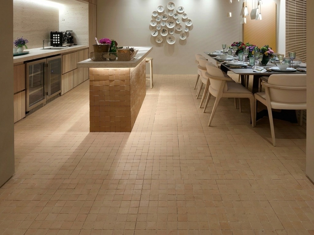 Detalhe ? Olaria Invecchiatto Champagne - 7x7 cm (placa 28x35) - Lepri