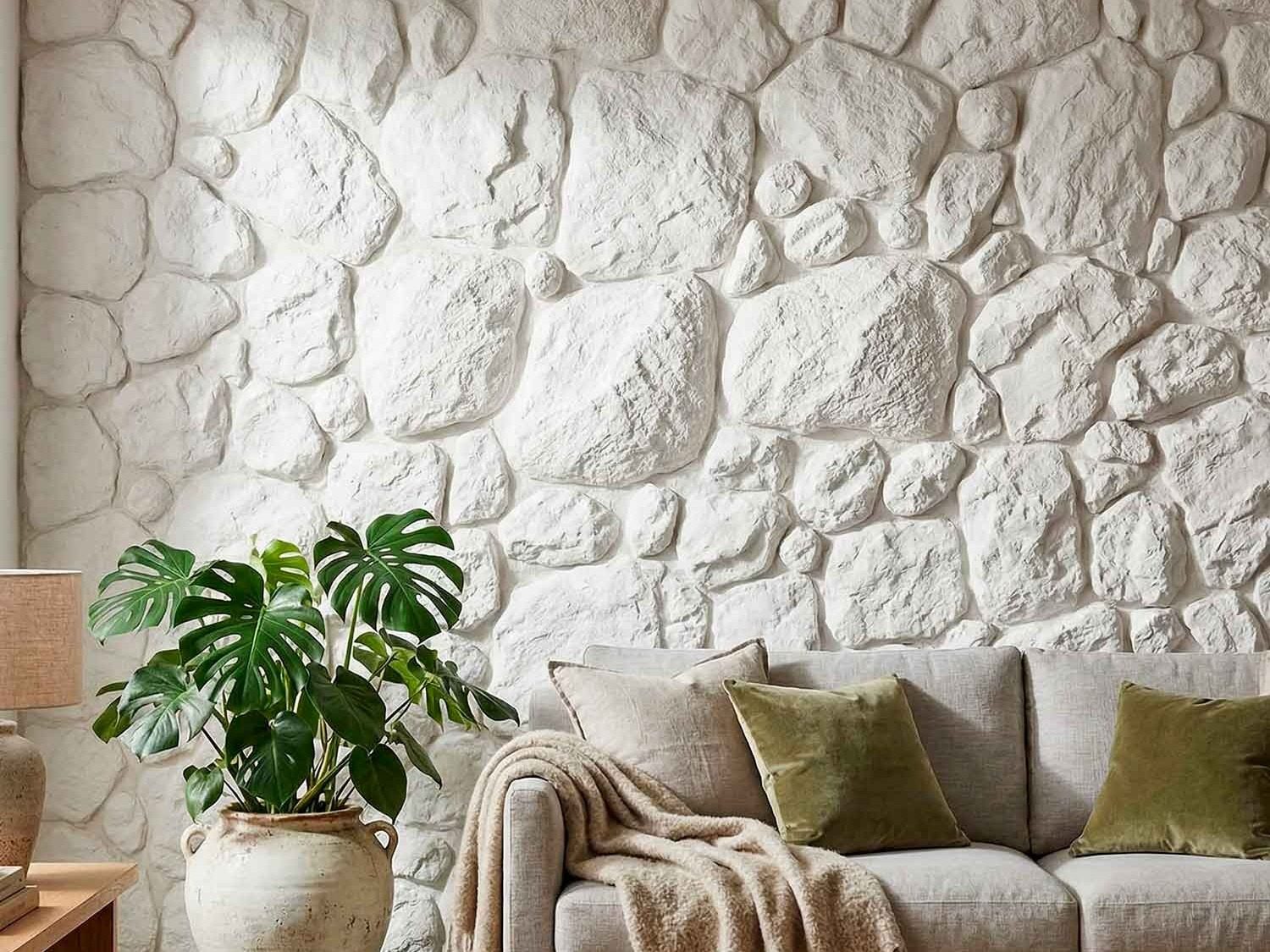 Detalhe ? Revestimento Rocks Shuffle - 3 cores - Magma