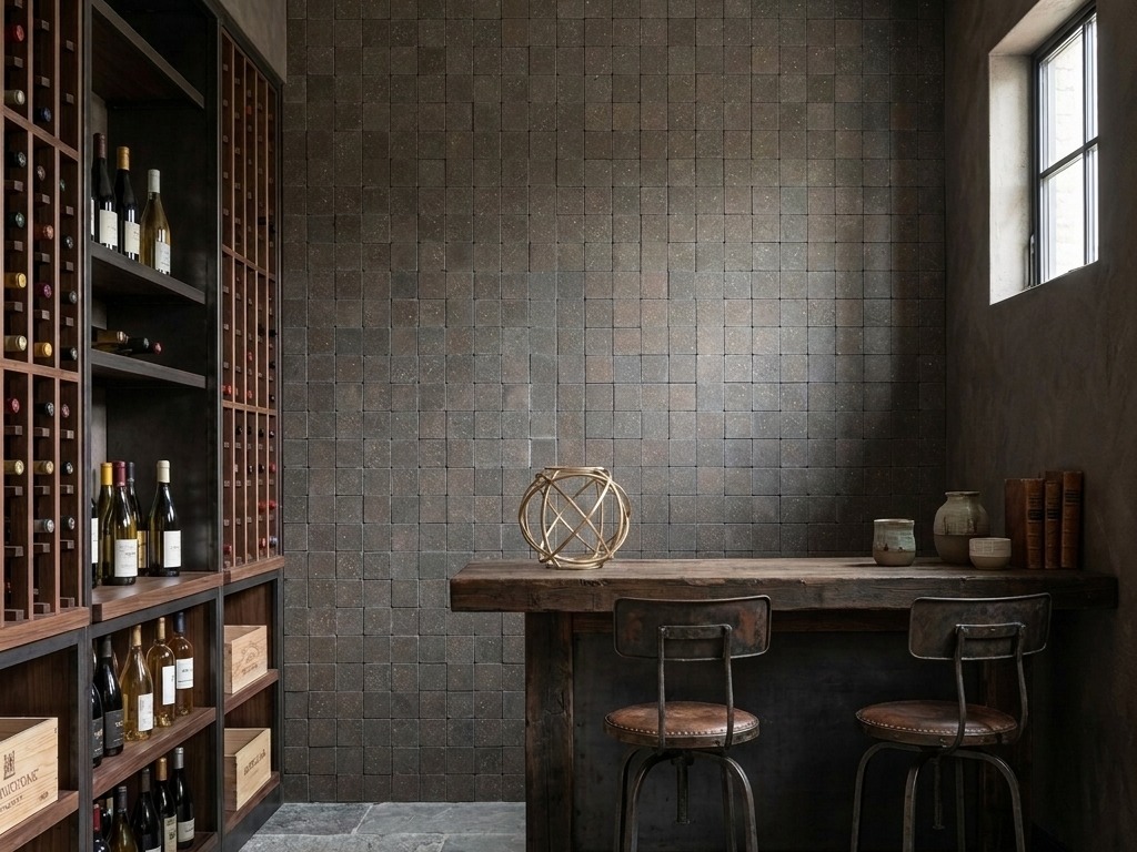 Detalhe ? Olaria Invecchiatto Concrete - 7x7 cm (placa 28x35) - Lepri