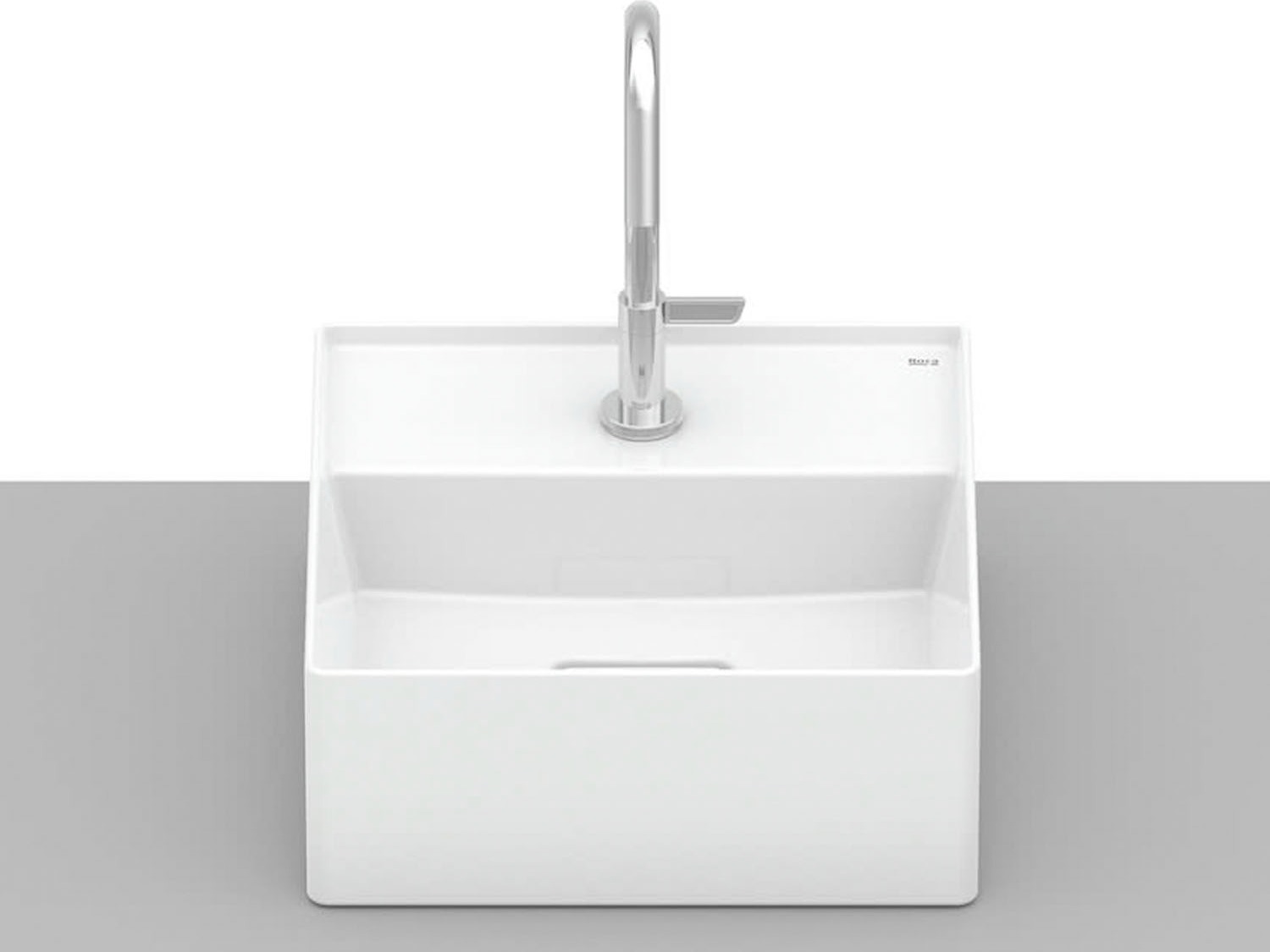 Cuba de apoio 300x300mm com mesa Terra T7 Branco - Roca