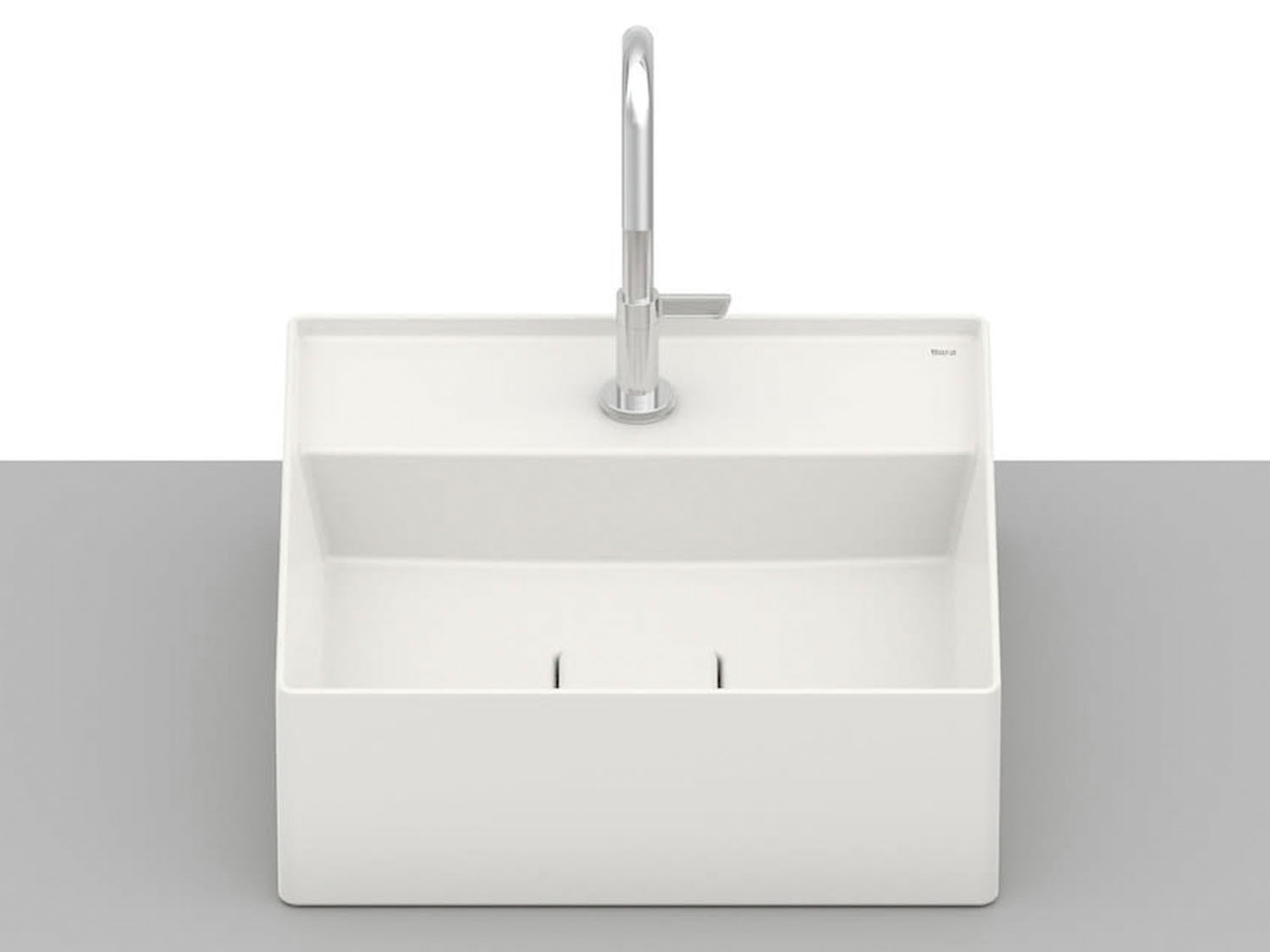 Cuba de apoio 350x350mm com mesa Terra T8 Beige - Roca