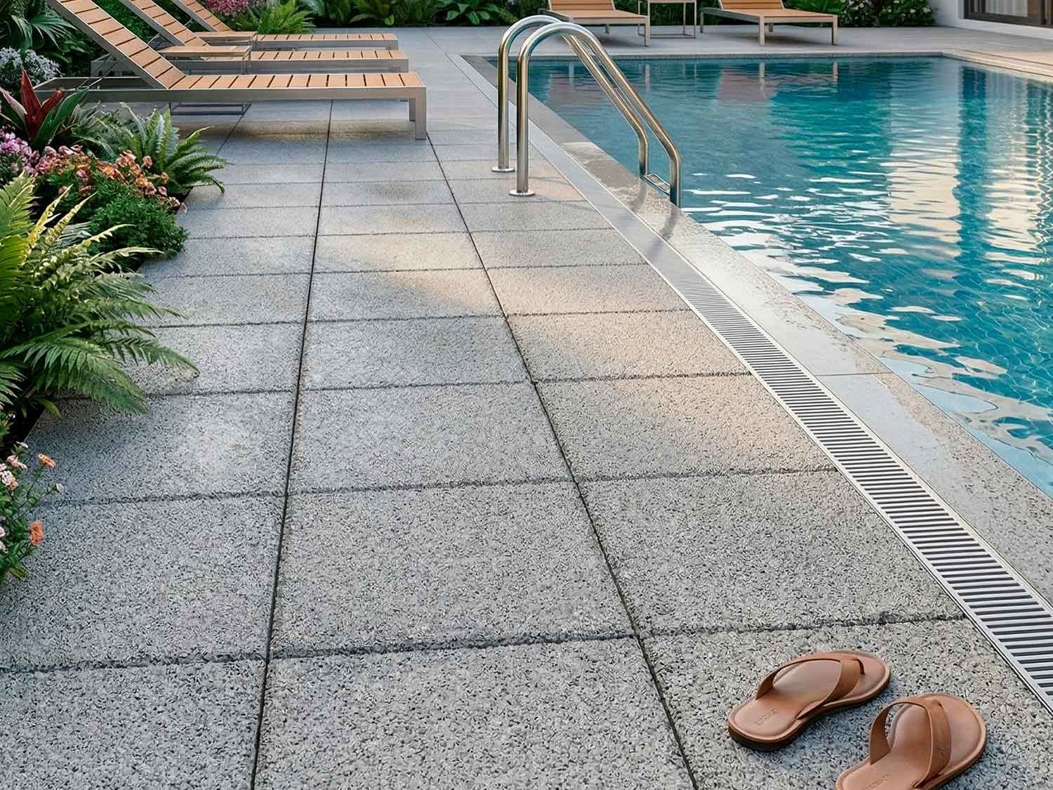 Detalhe ? Piso Drenante 60 x 60 cm - 2 cores - Magma
