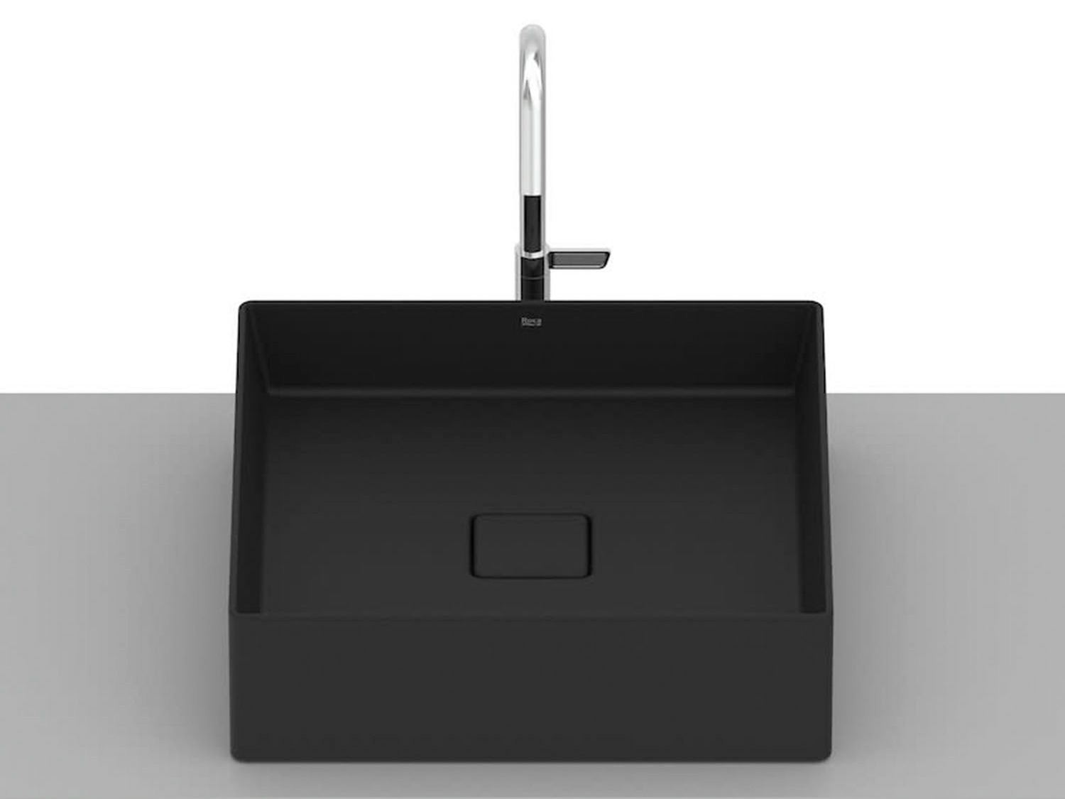 Cuba de apoio 400x400mm sem mesa Terra T5 Matte Black - Roca