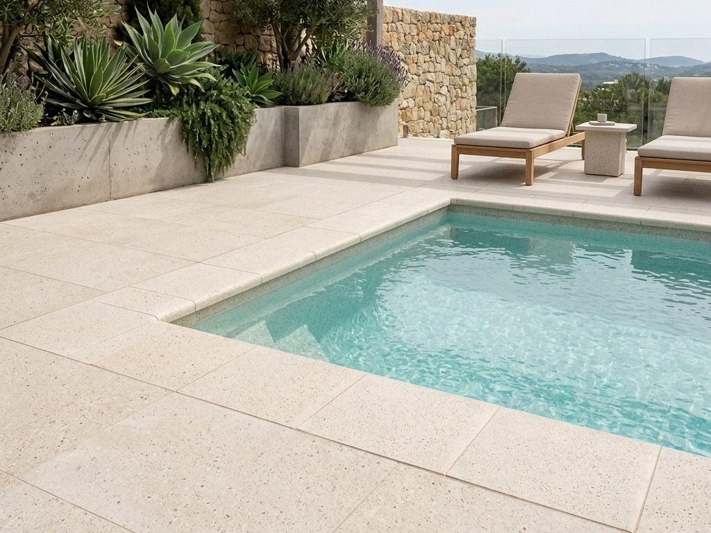 Detalhe ? Borda de Piscina Verano Fit - 50 x 50 cm - 3 cores - Nina Martinelli