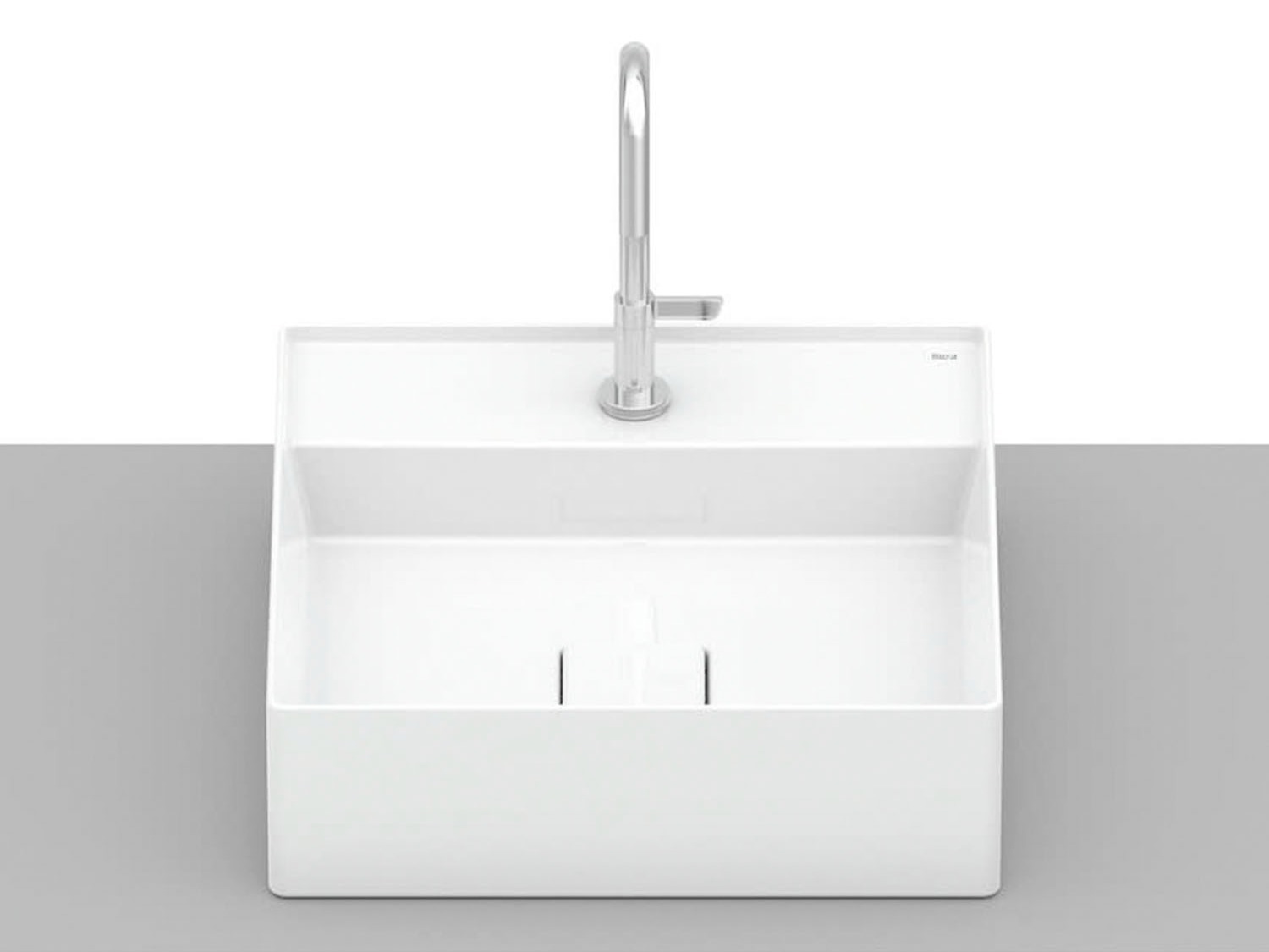 Cuba de apoio 400x400mm com mesa Terra T9 Branco - Roca