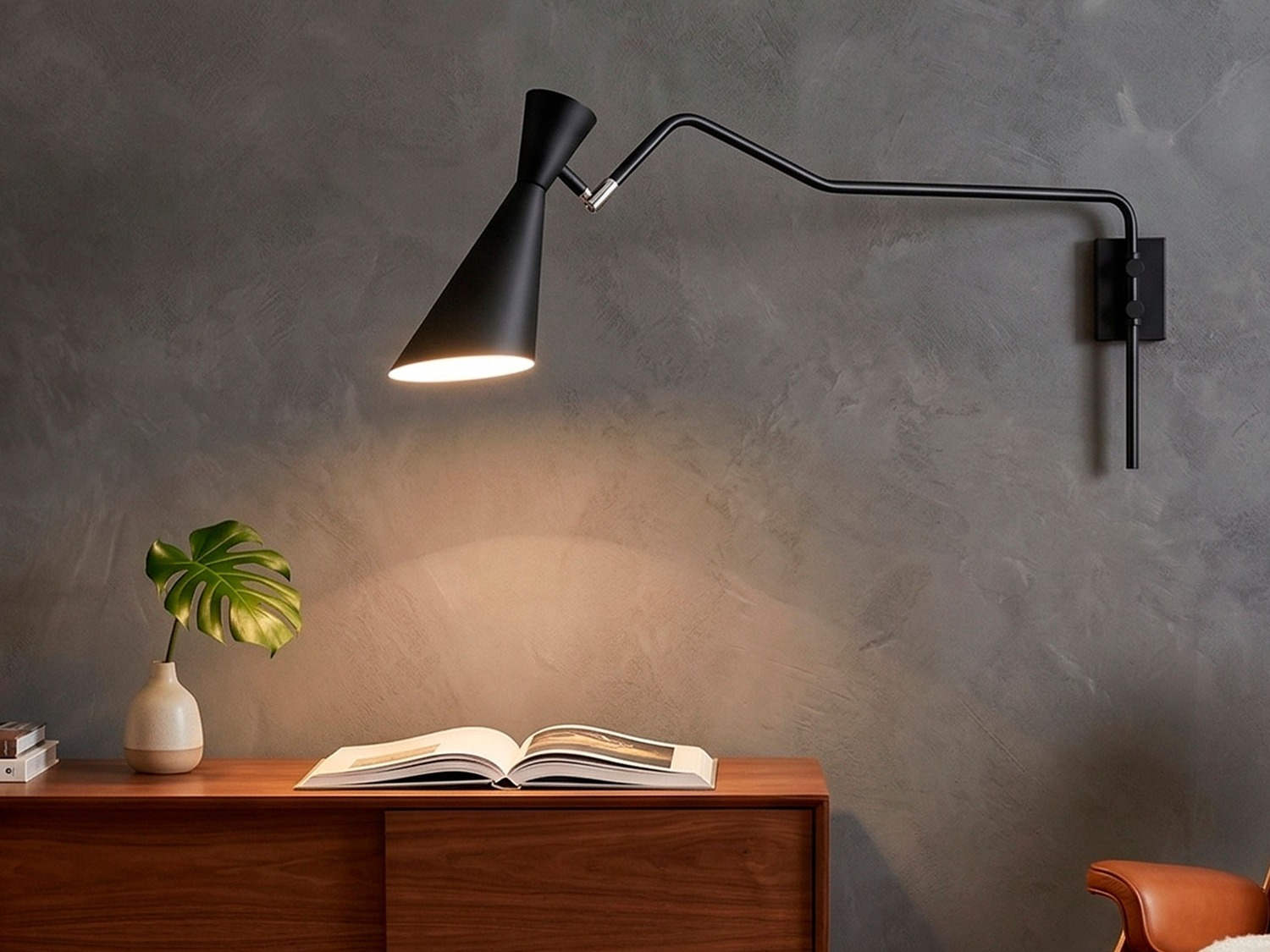 Detalhe ? Arandela Zig Zag com Haste 70 cm - Studio Munclair - 2359