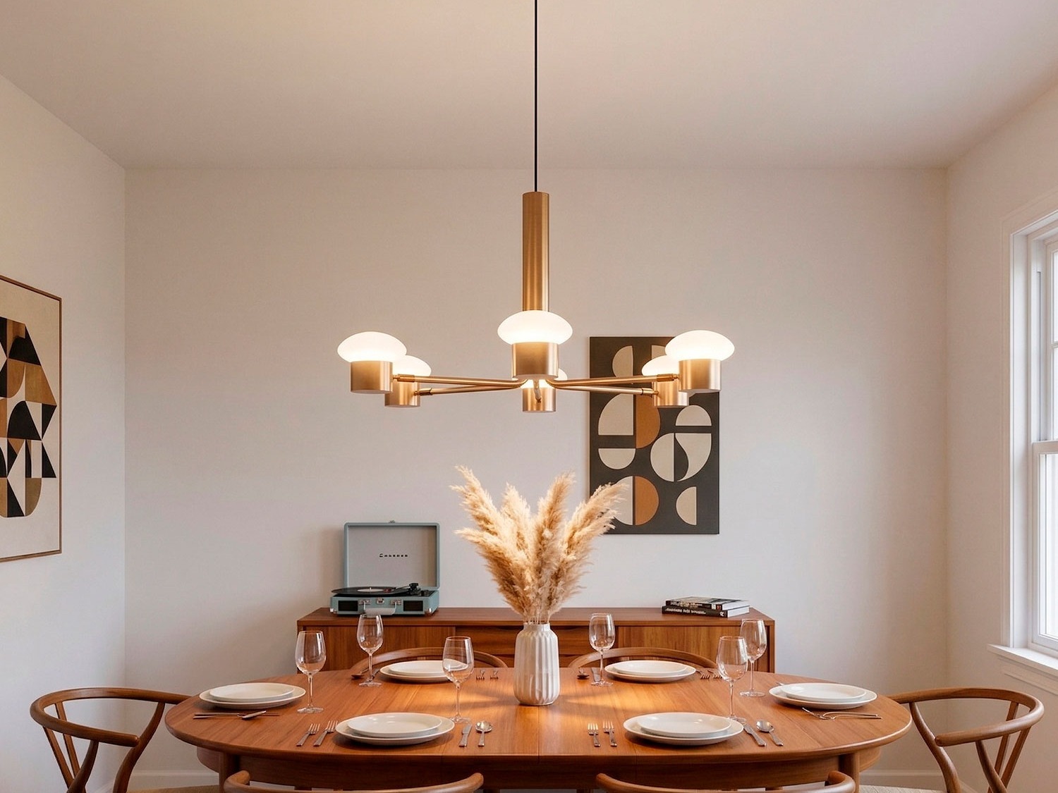 Detalhe ? Lustre Lis com 6 braços - Studio Munclair - 1269-6